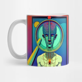 Trippy abstract Humanoid Mug